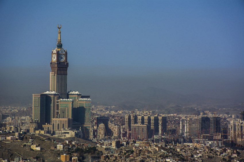 The Abraj Al Bait is absolutely stunning seen from a far.