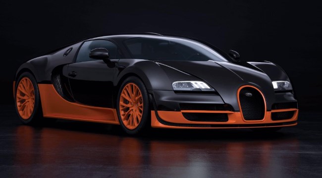 The Bugatti Veyron Super Sport was the world's fastest production car in 2010