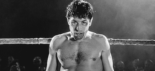 The Raging Bull is about the life of boxer Jake LaMotta, as the violence and temper that leads him to the top in the ring destroys his life outside of it.
