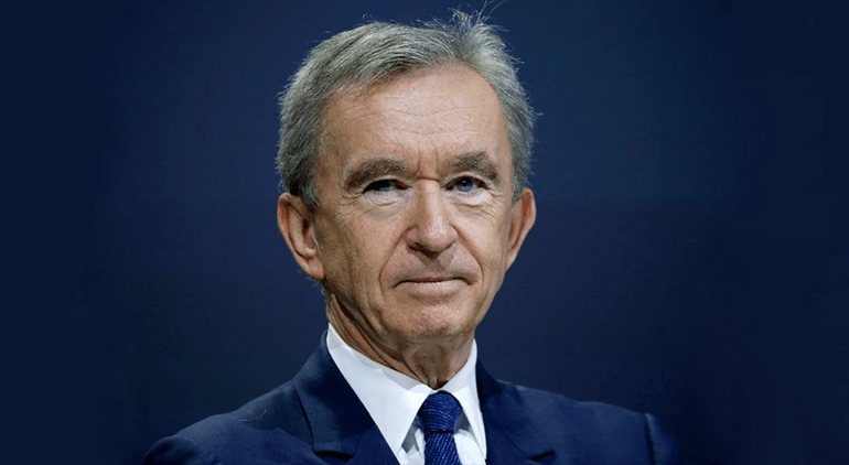 Bernard Arnault is the CEO of Louis Vitton Moet Hennessey and his net worth currently stands at $93.9 billion.